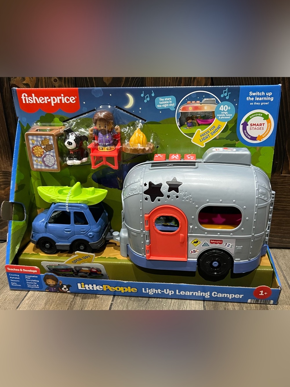 New✨Fisher-Price Little People Light-Up Learning Camper